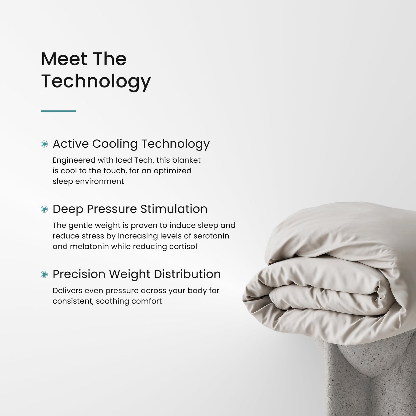 Iced Cooling Bamboo Weighted Blanket