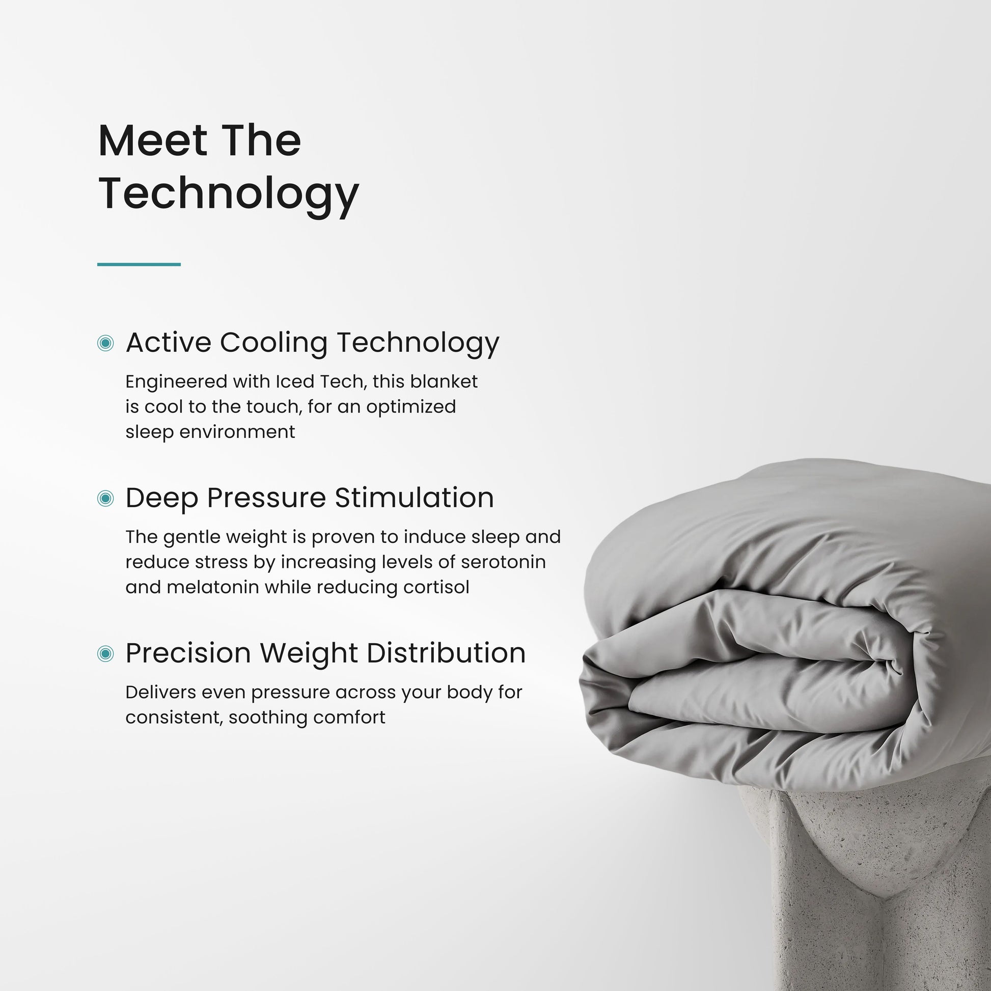 Iced Cooling Bamboo Weighted Blanket